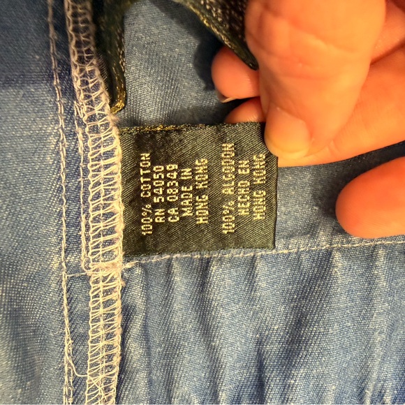 VTG 90’s Ralph Lauren Authentic Dry Goods Denim Chore Jacket Sz M Zip Utility - Picture 5 of 9